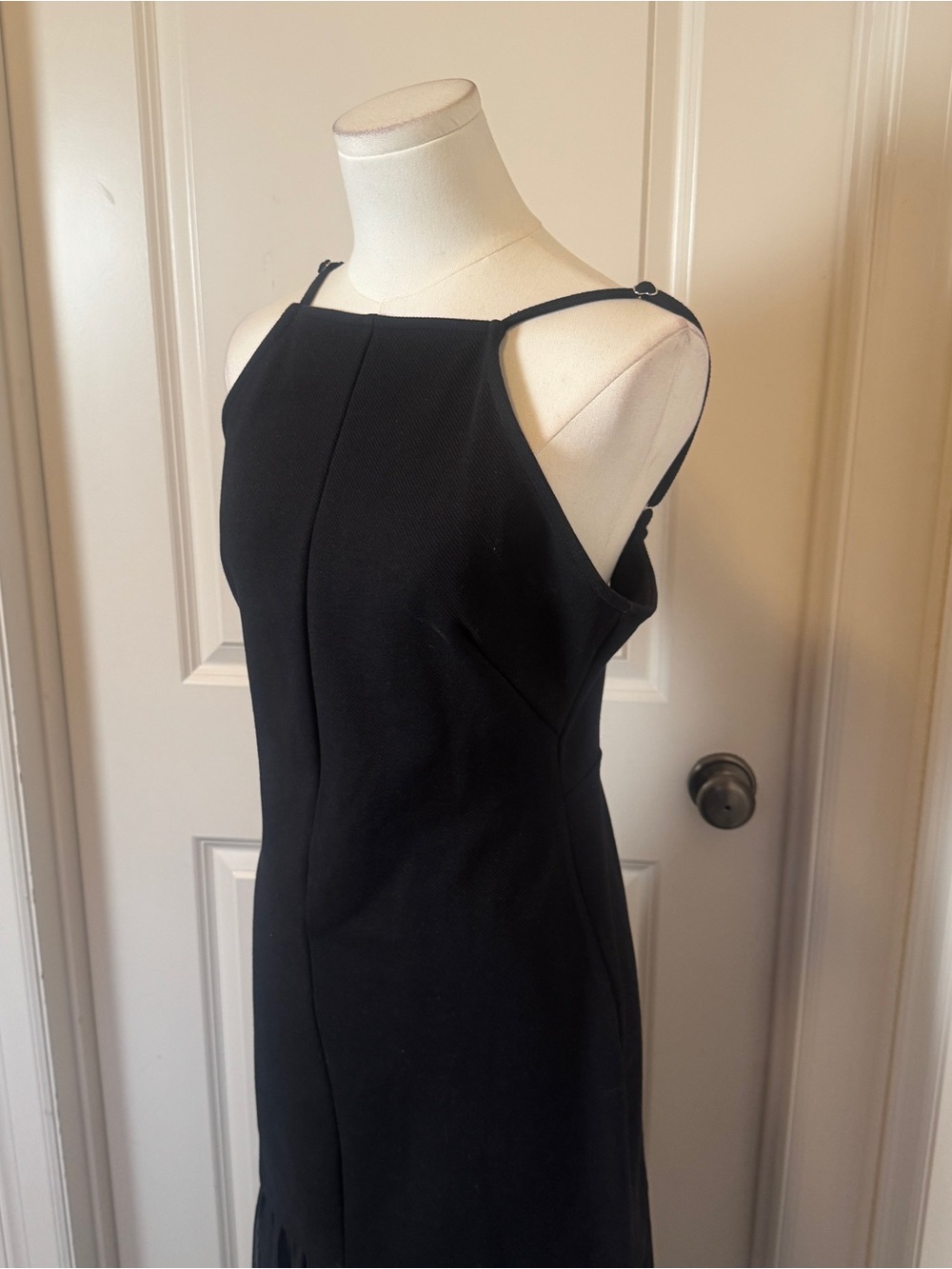 Anthropologie Black Backless Halter Gown - Picture 7 of 13